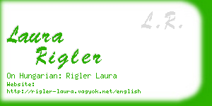 laura rigler business card